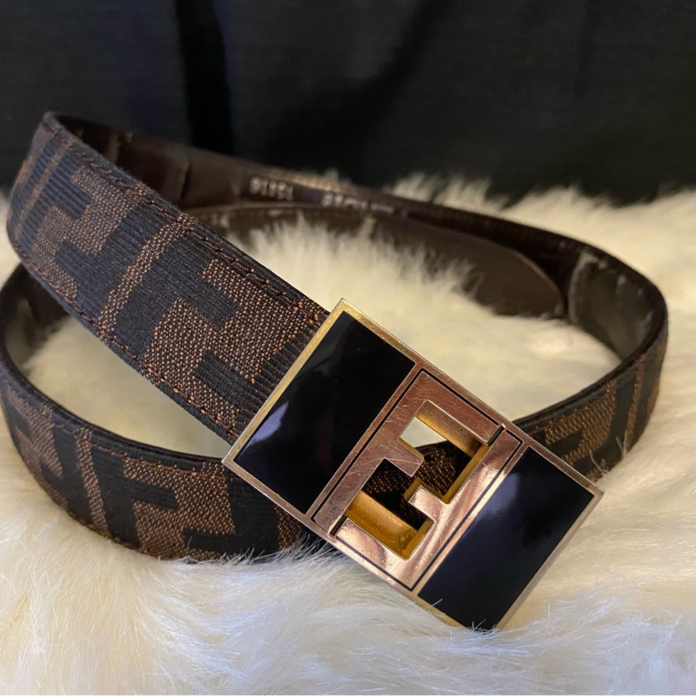 Vintage Fendi Zucca Belt